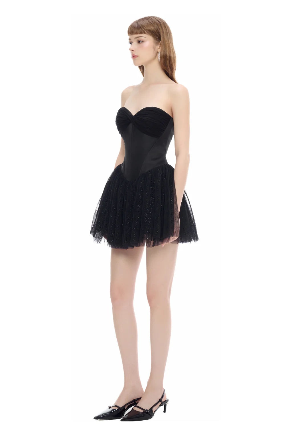 JUBIN Black Baby Mini Dress