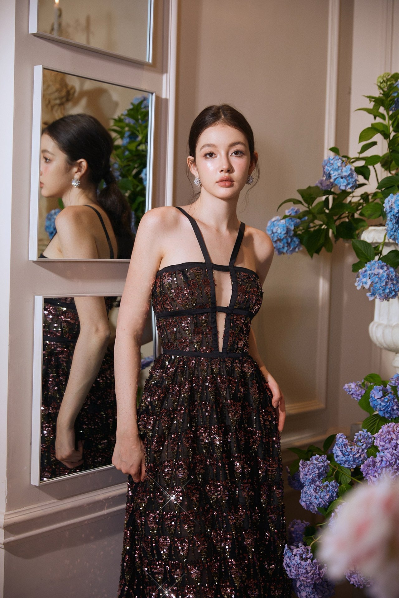 WARDROBE BY CHEN Black maxi dress