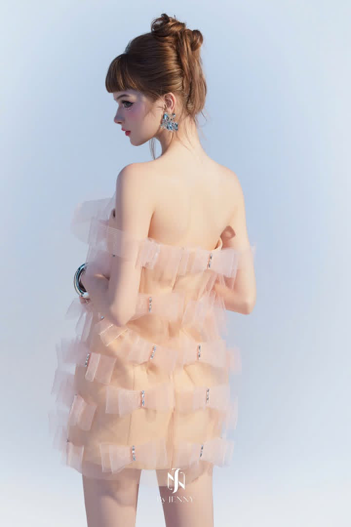 BY JENNY Nami Pink Mini Dress