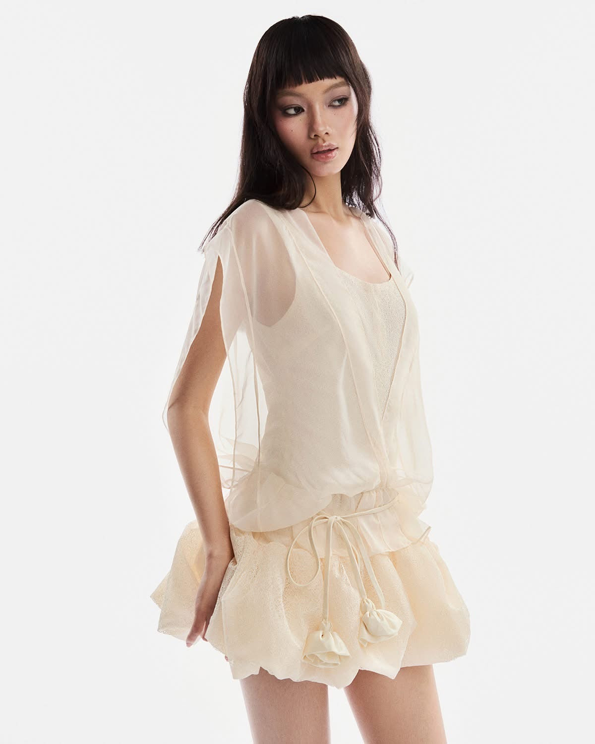 Musthave Cream Mini Dress