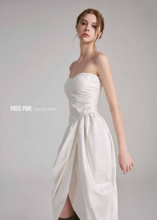 Xipi White Andrea Midi Dress