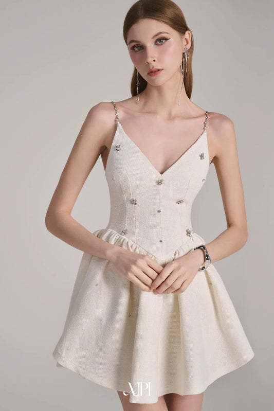 Xipi White Angela Mini Dress