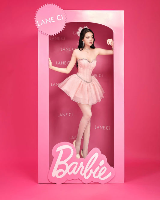 LANE CI Pink Moni Mini Dress