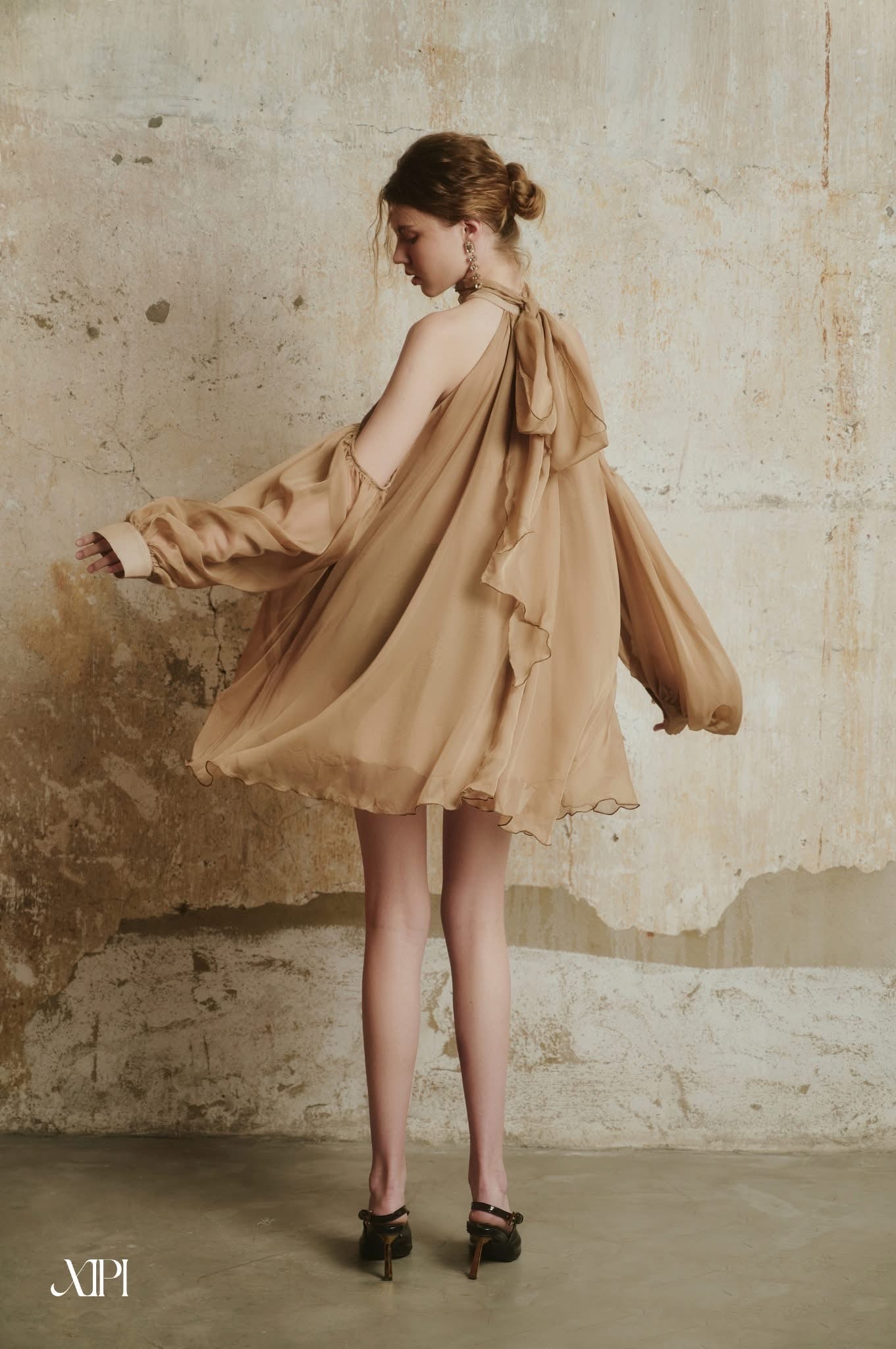 Xipi Brown Giselle Top