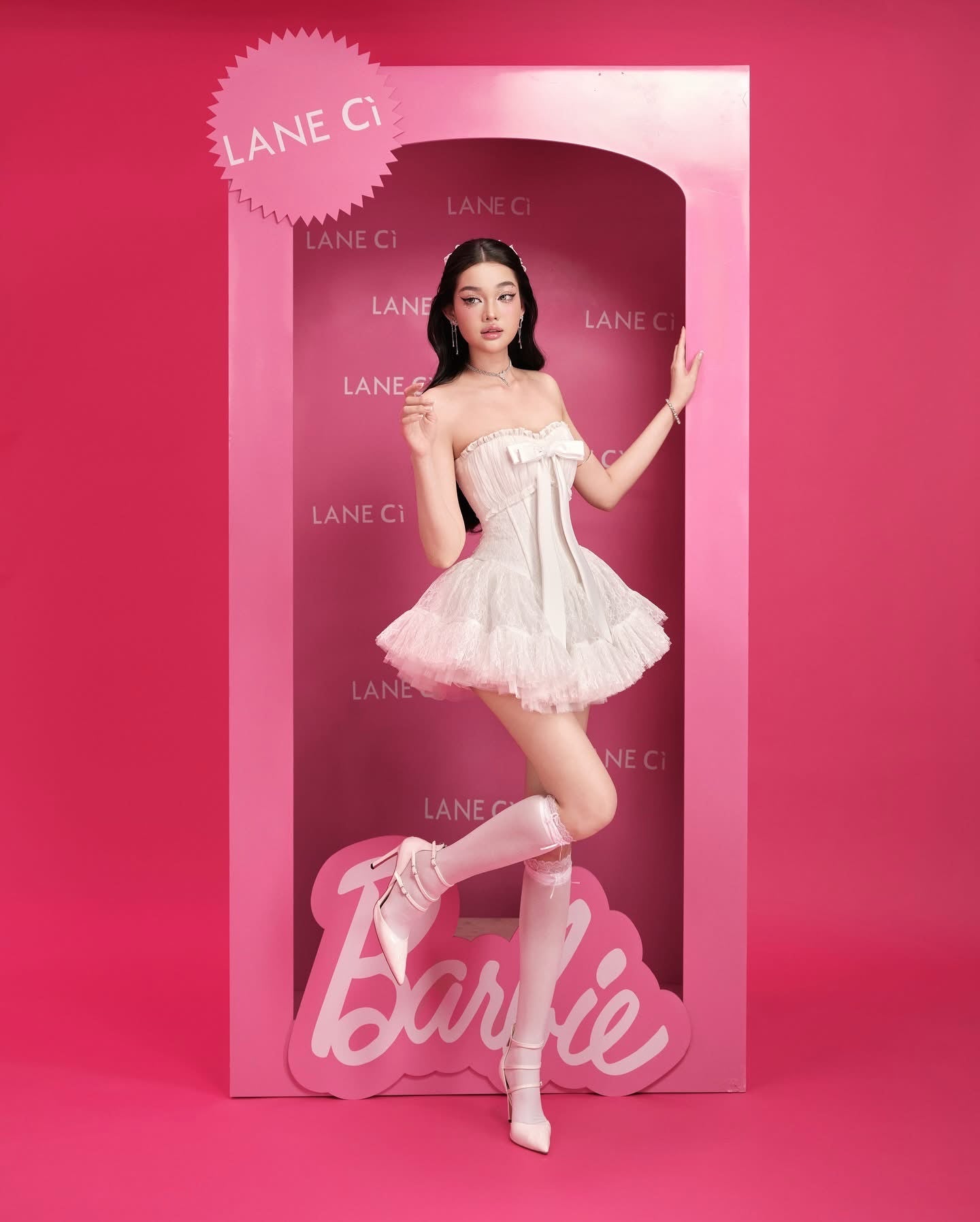 LANE CI White Bella Mini Dress