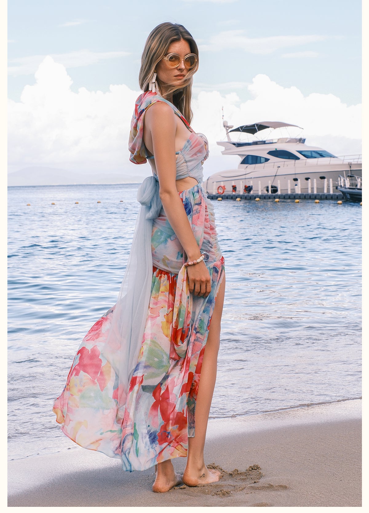 SHEERLUCK PINK MINI DRESS