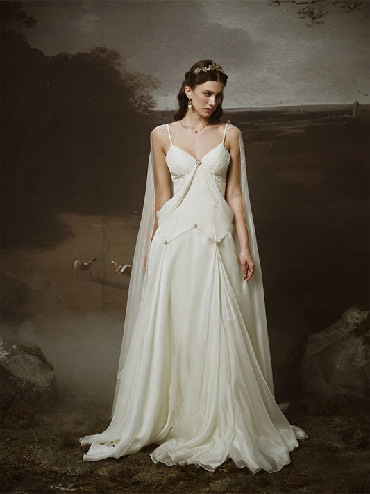 LINH PHUNG White Thalia Maxi Dress