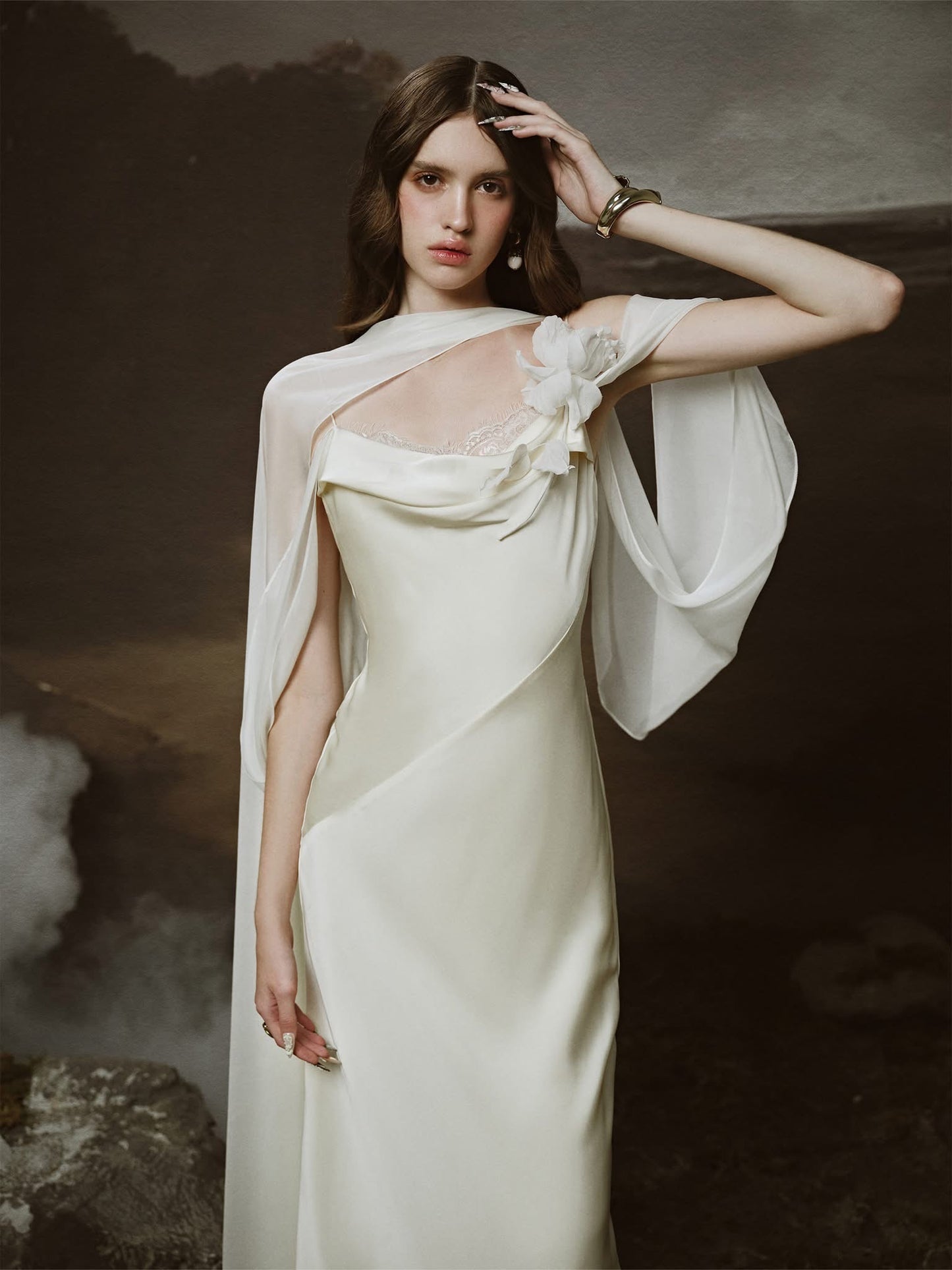 LINH PHUNG White Mirena Maxi Dress