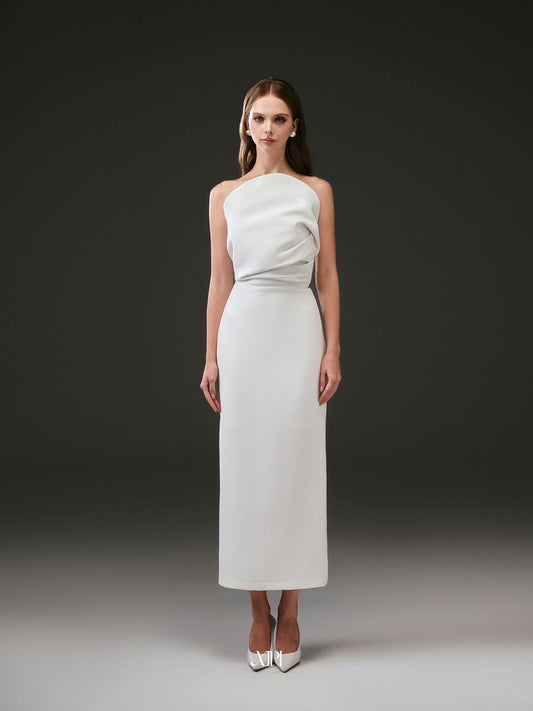 XIPI White Lilou Maxi Dress