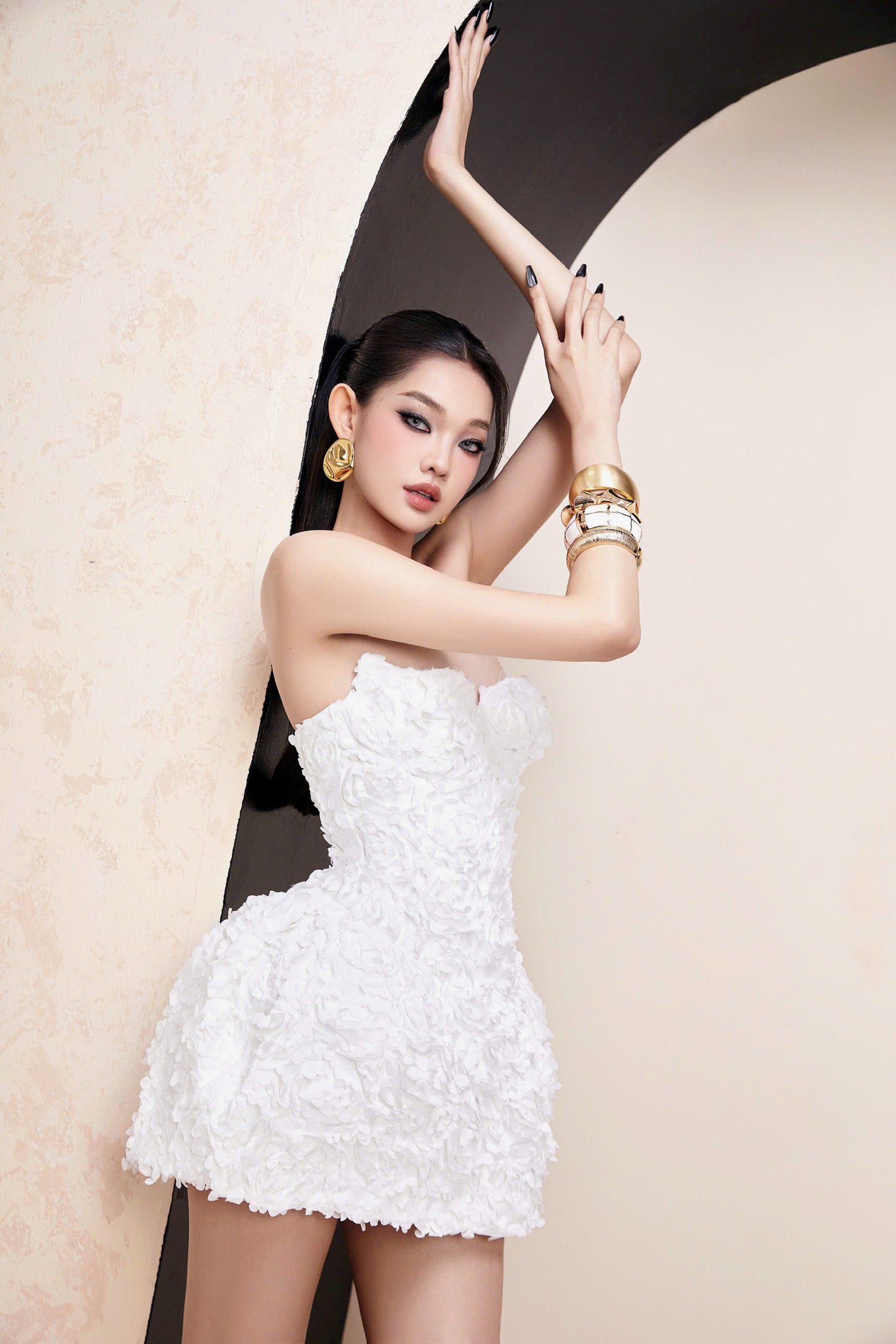 Mael Femme White Elea Mini Dress