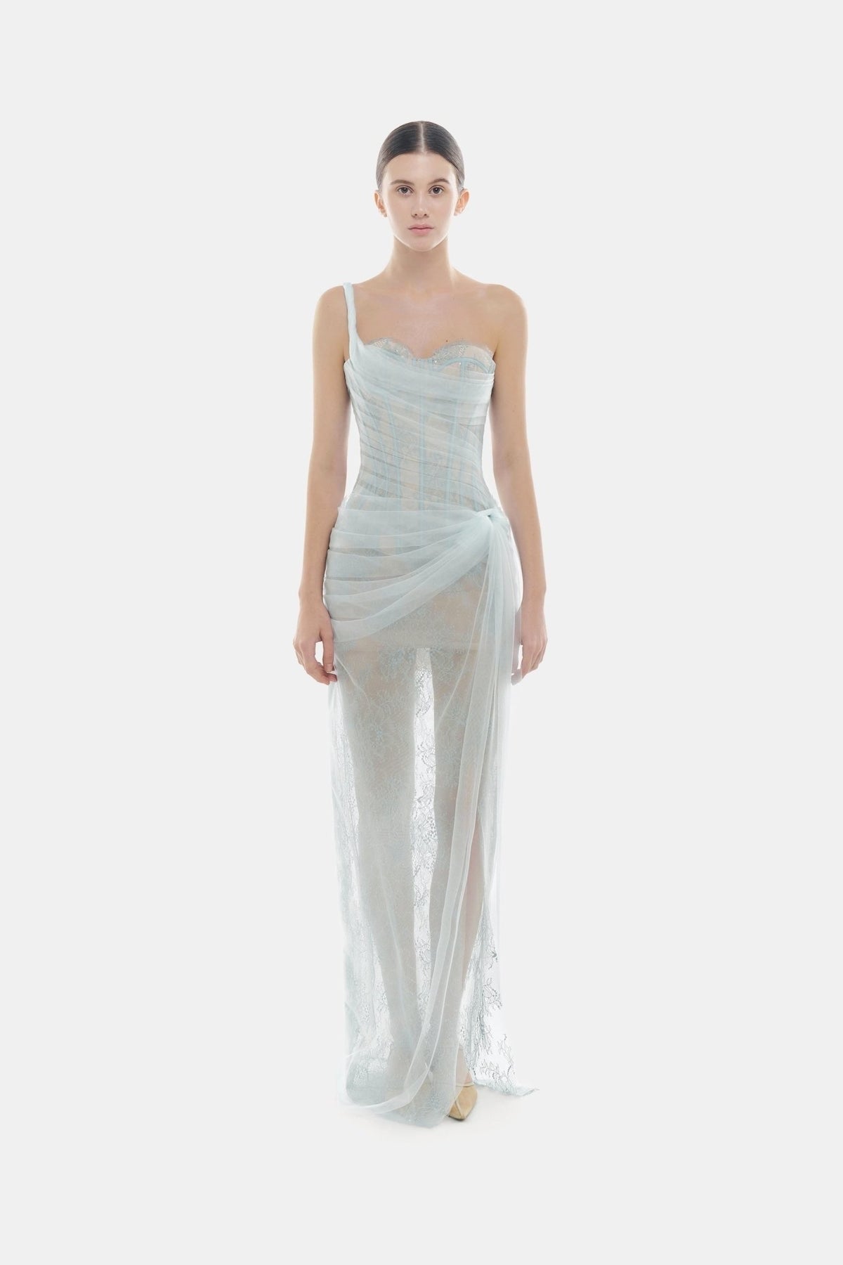 MONTSAND Nude Mara Maxi Dress