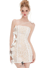 BY JENNY White Bow Mini Dress