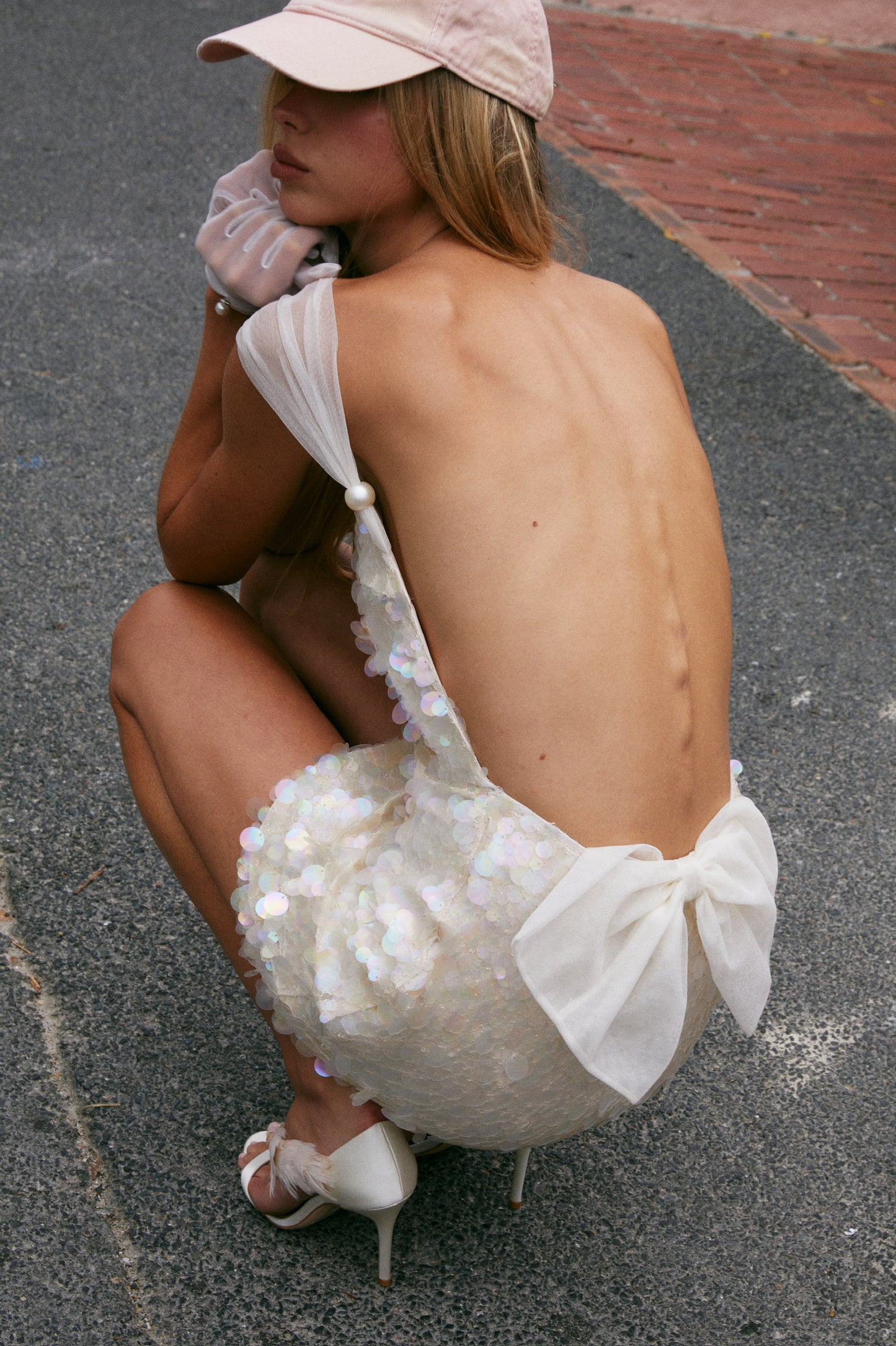 MIN PURA White Vacation Sweet Evening Imvula Mini Dress