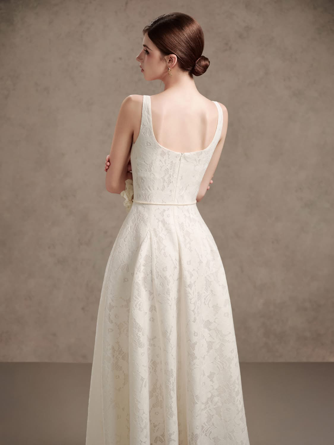DELICATE White maxi dress