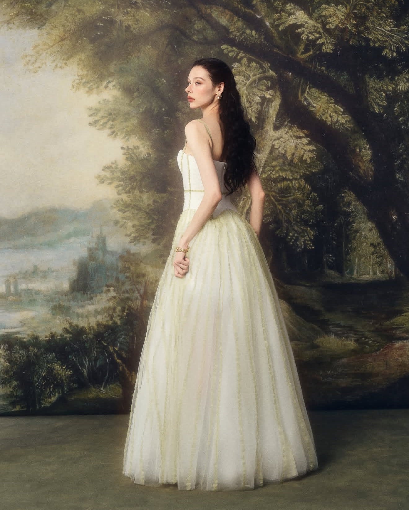 LINHPHUNG White Virelis Gauze Maxi Dress