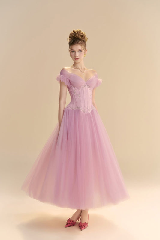 LINH PHUNG Purple Maxi Dress