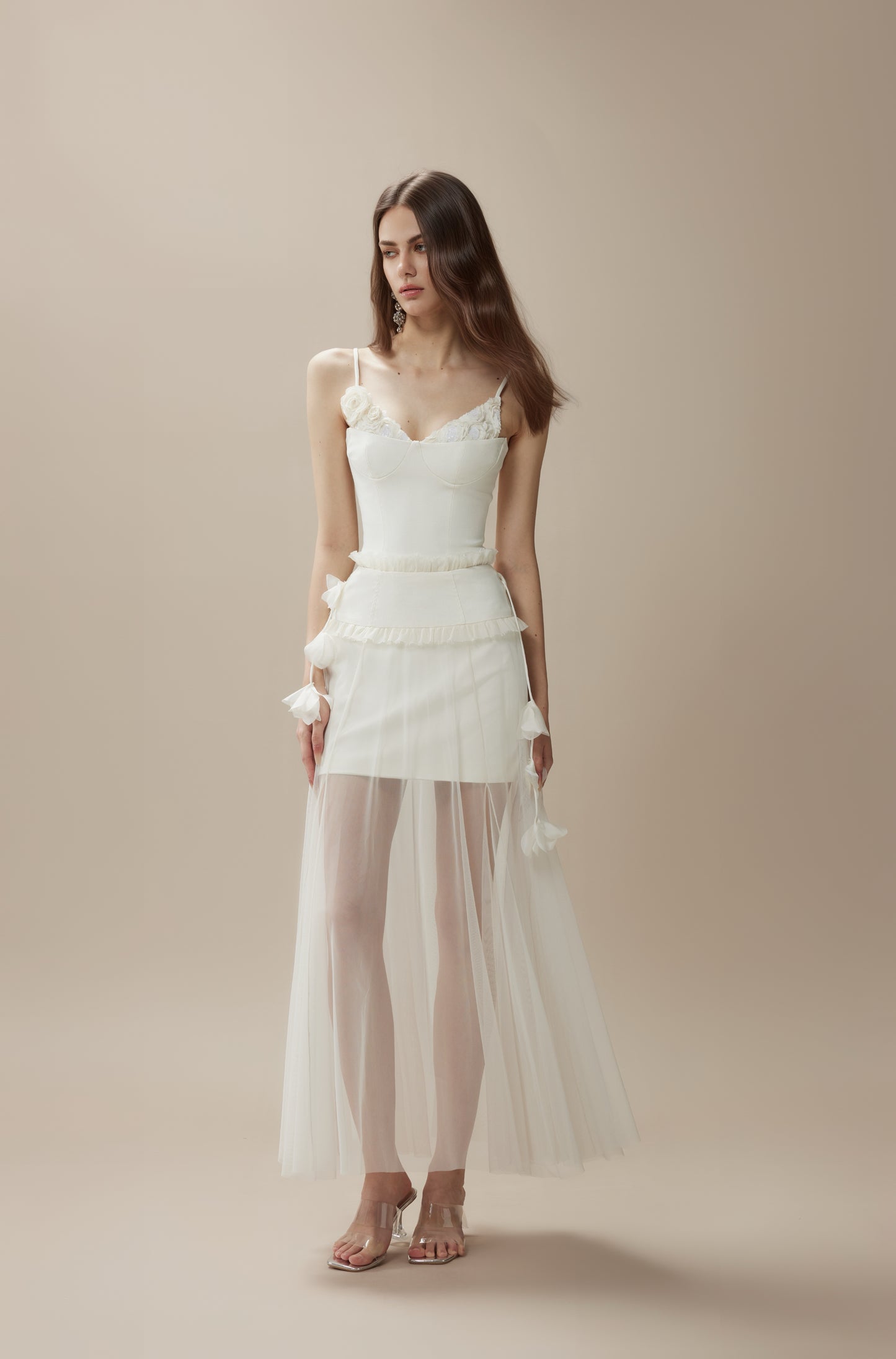 FA SOGNO White Top & Maxi Skirt