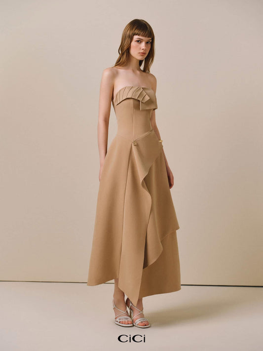 CICI BROWN NASIR Off-Shoulder Midi Dress