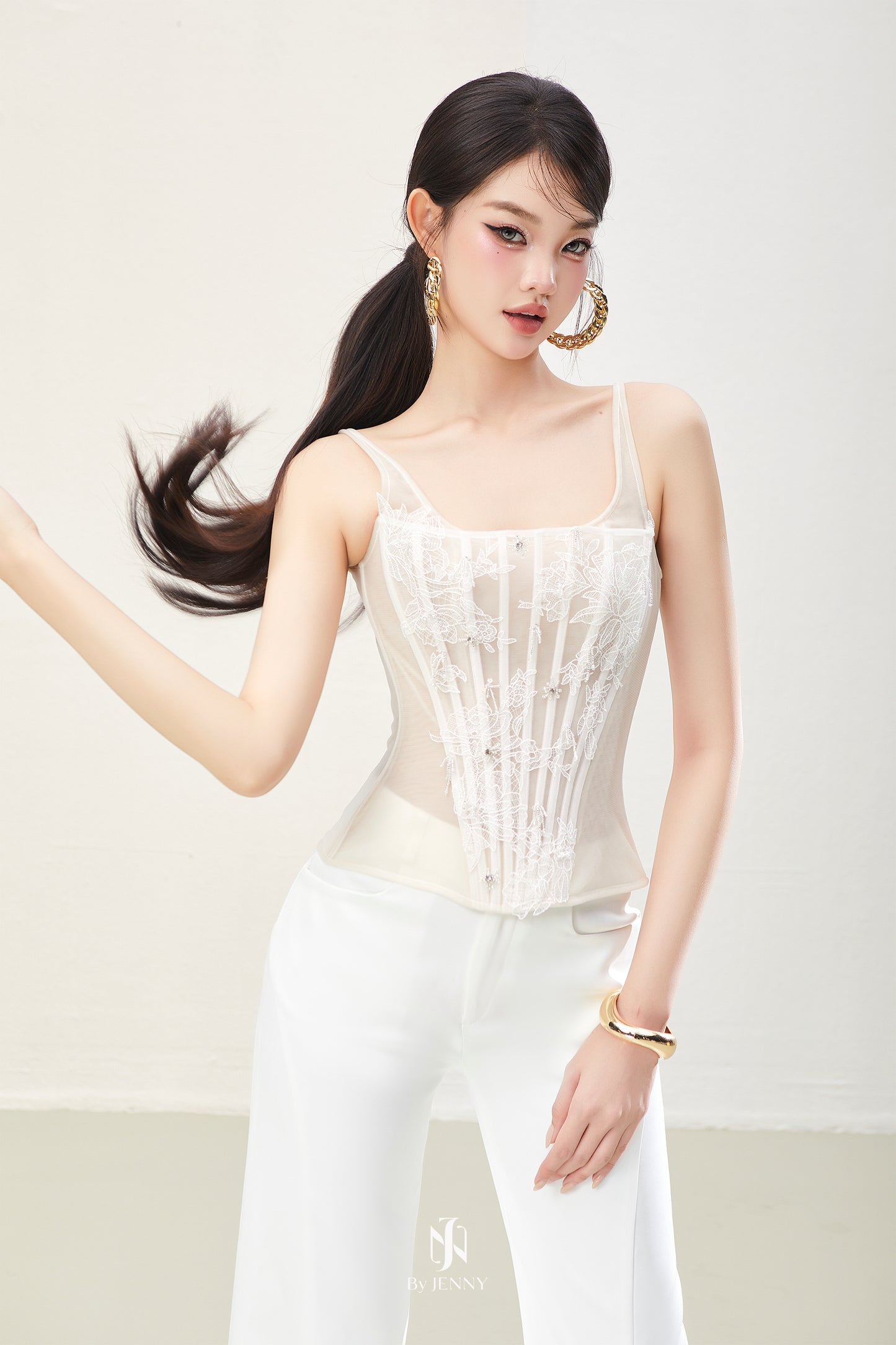 BY JENNY White Ayla Top & Pant