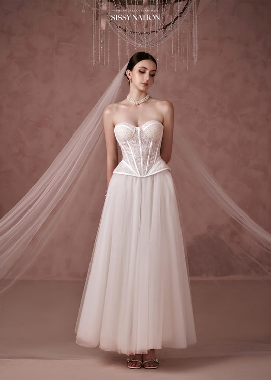 Sissy Nation White Romantic Maxi Dress Wedding