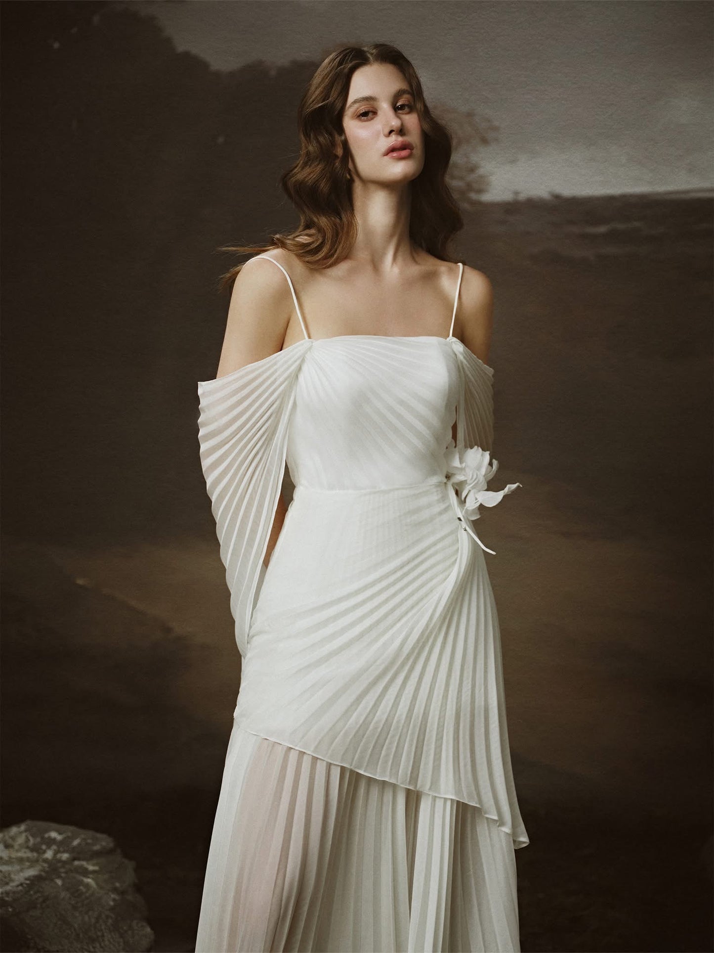 LINH PHUNG White Elysia Maxi Dress