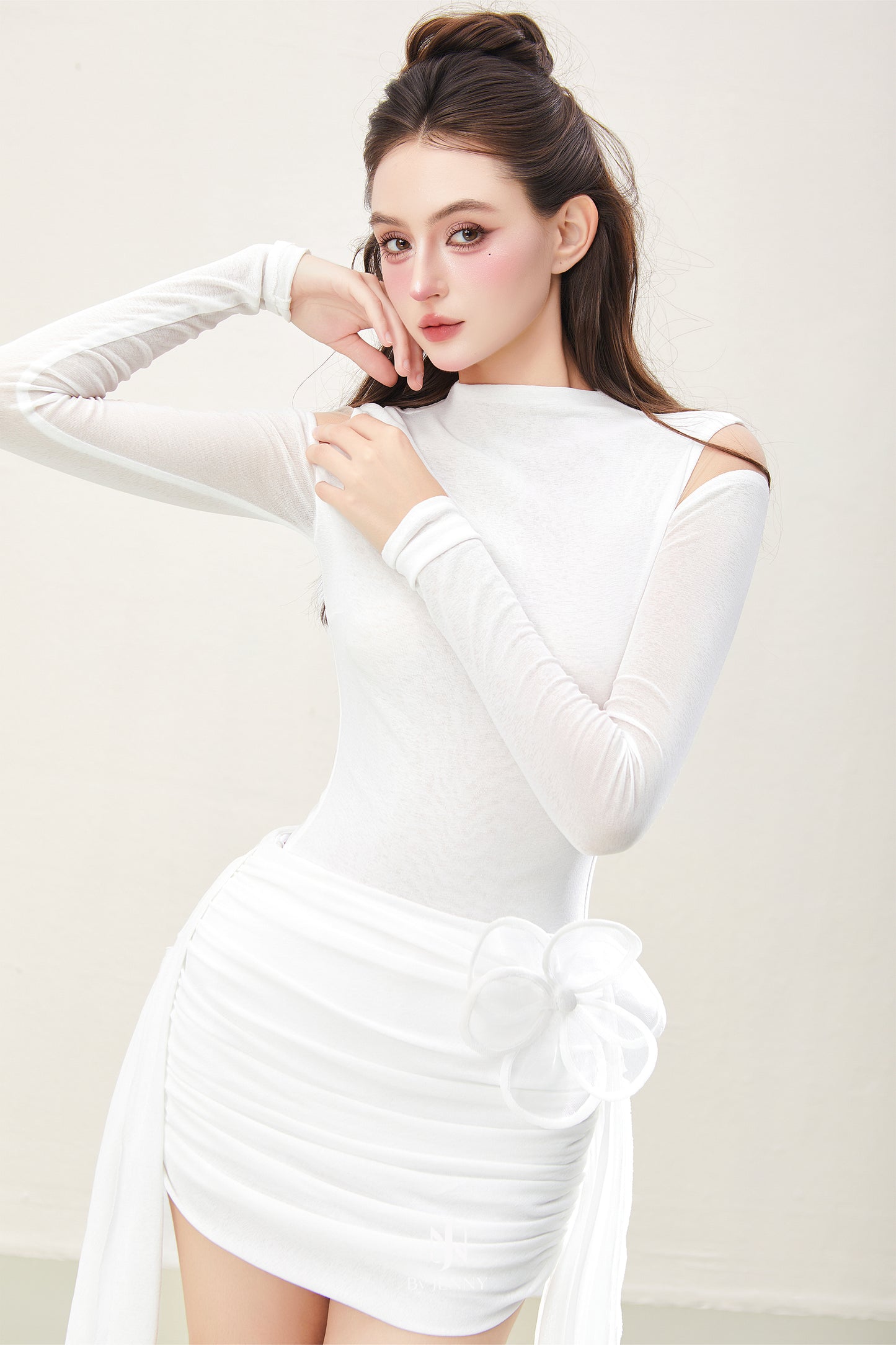 BY JENNY White Amira Top & Skirt