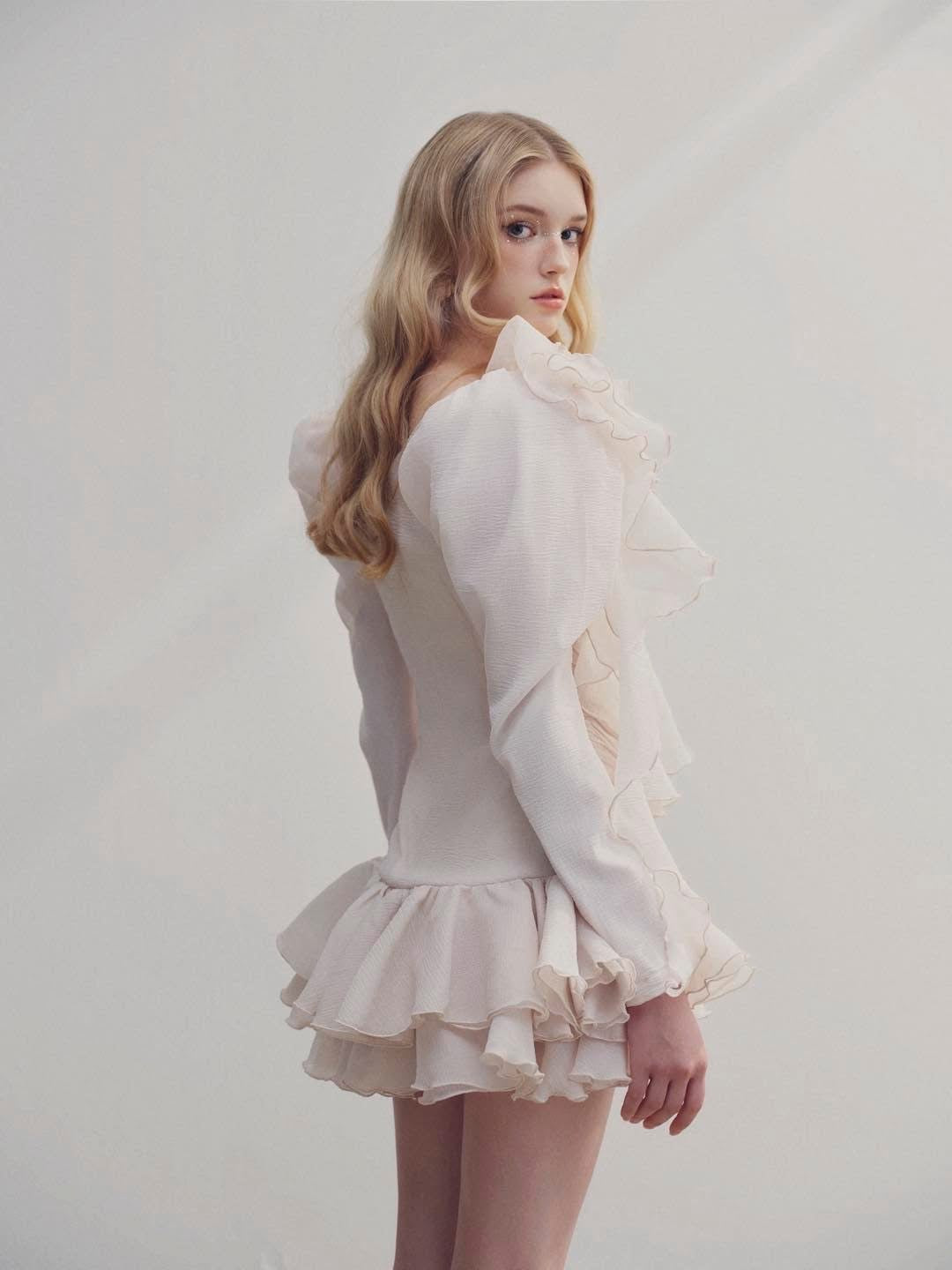 DELICIAE White Ember Mini Dress