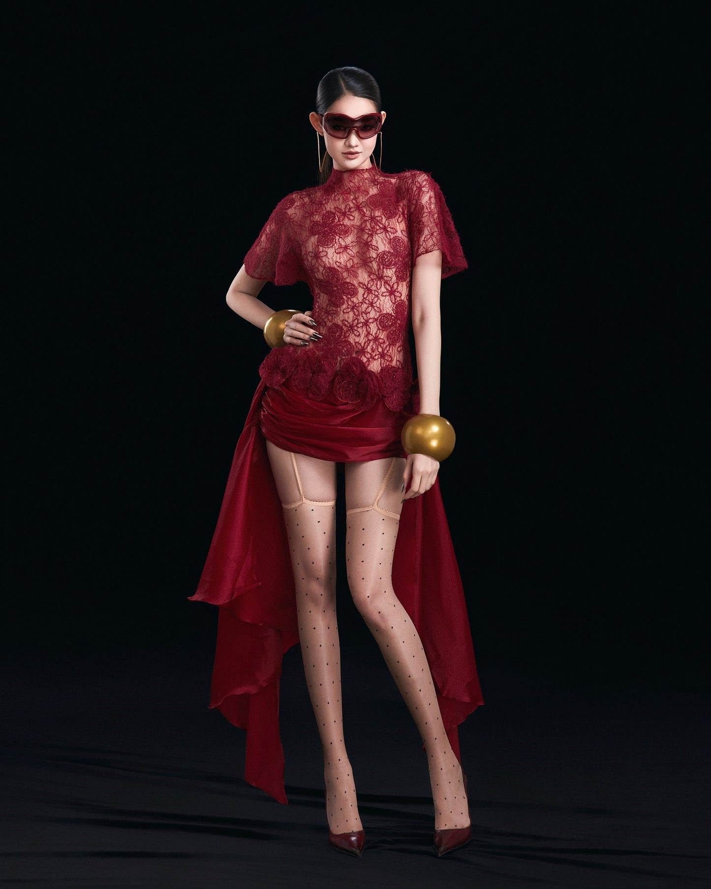 MAEL FEMME Cream Venyra Mini Dress