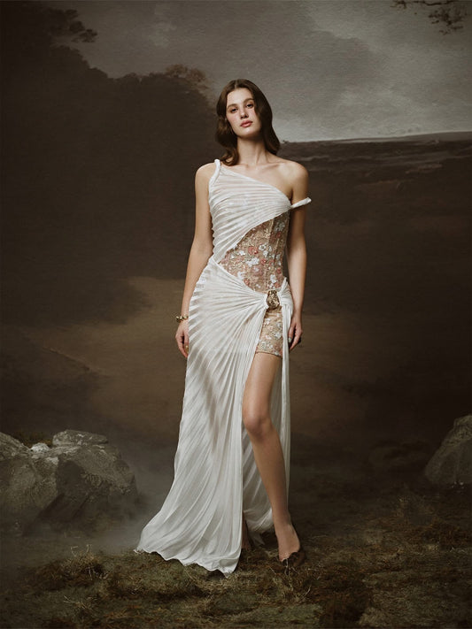 LINH PHUNG White Doria Maxi Dress