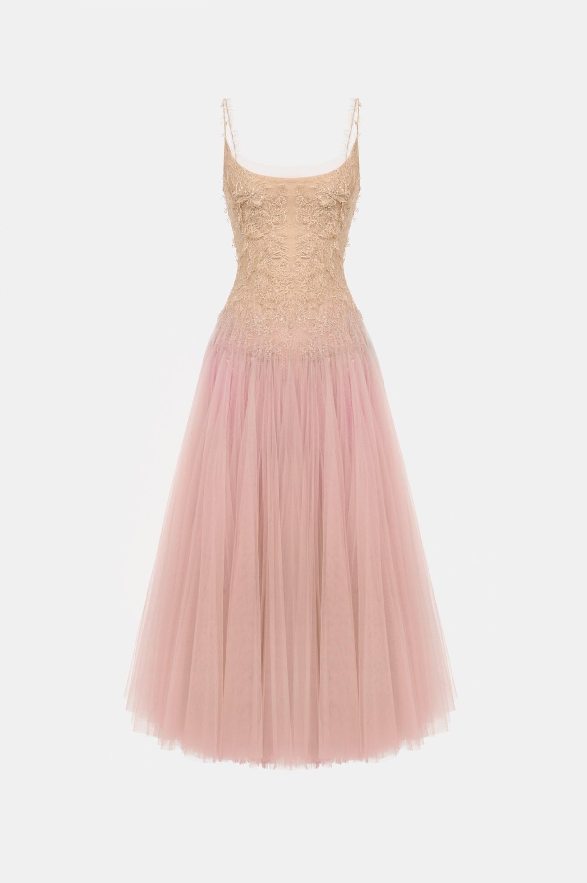 MONTSAND Purple Ombre Lace Midi Dress