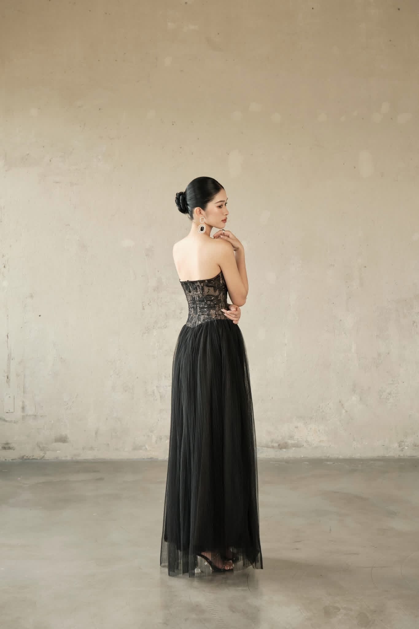 DELICIAE Black Carly Maxi Dress