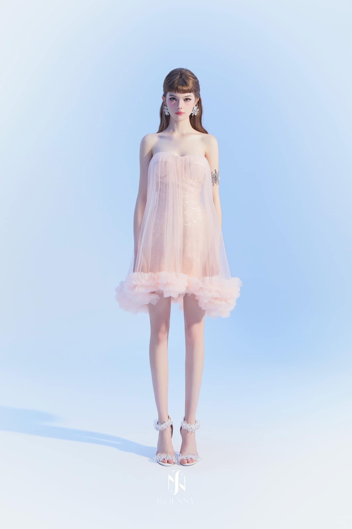 BY JENNY Zira Pink Mini Dress