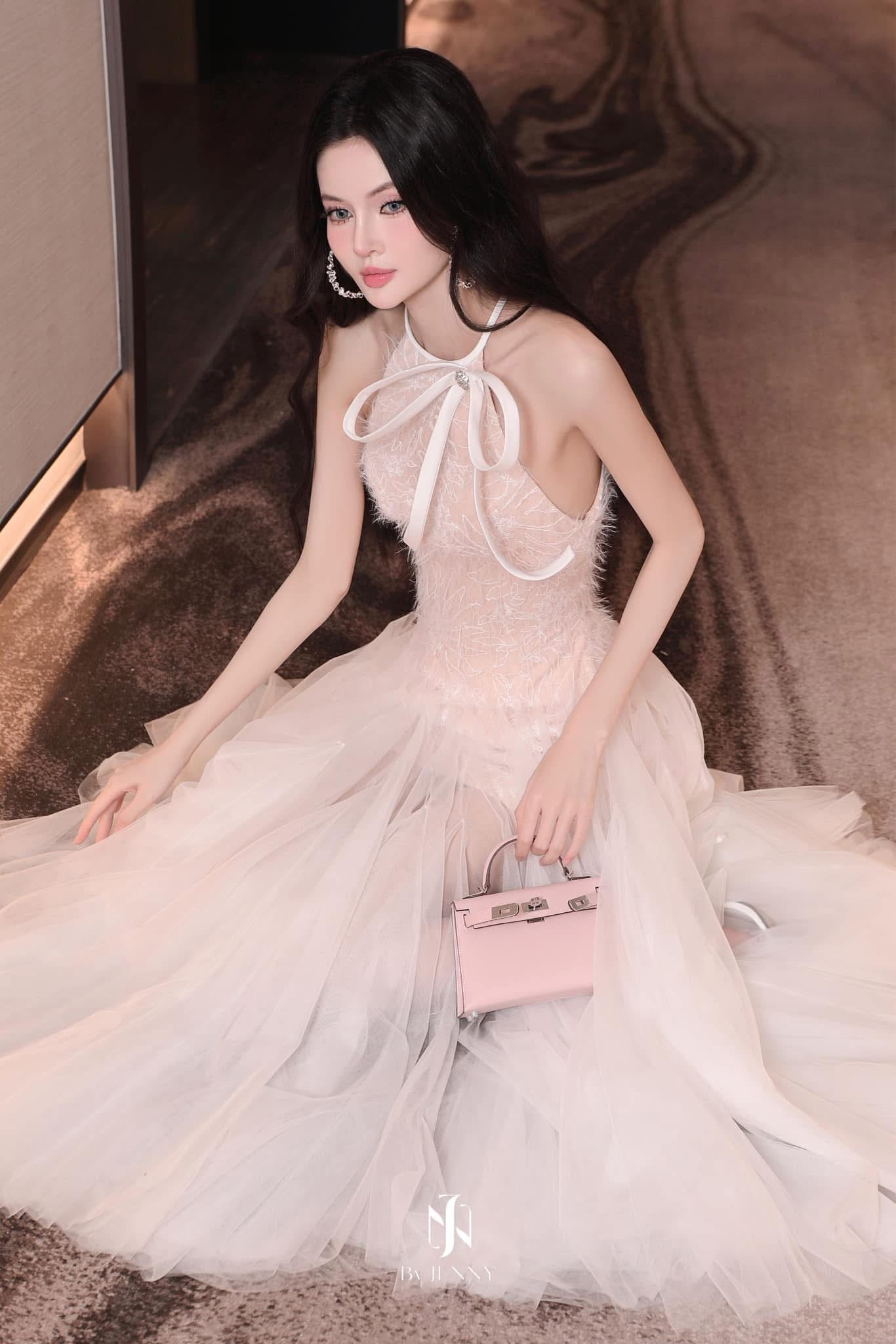 BY JENNY Lina White Maxi Dress