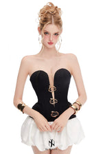 BY JENNY Black Maya Top & Mini Skirt