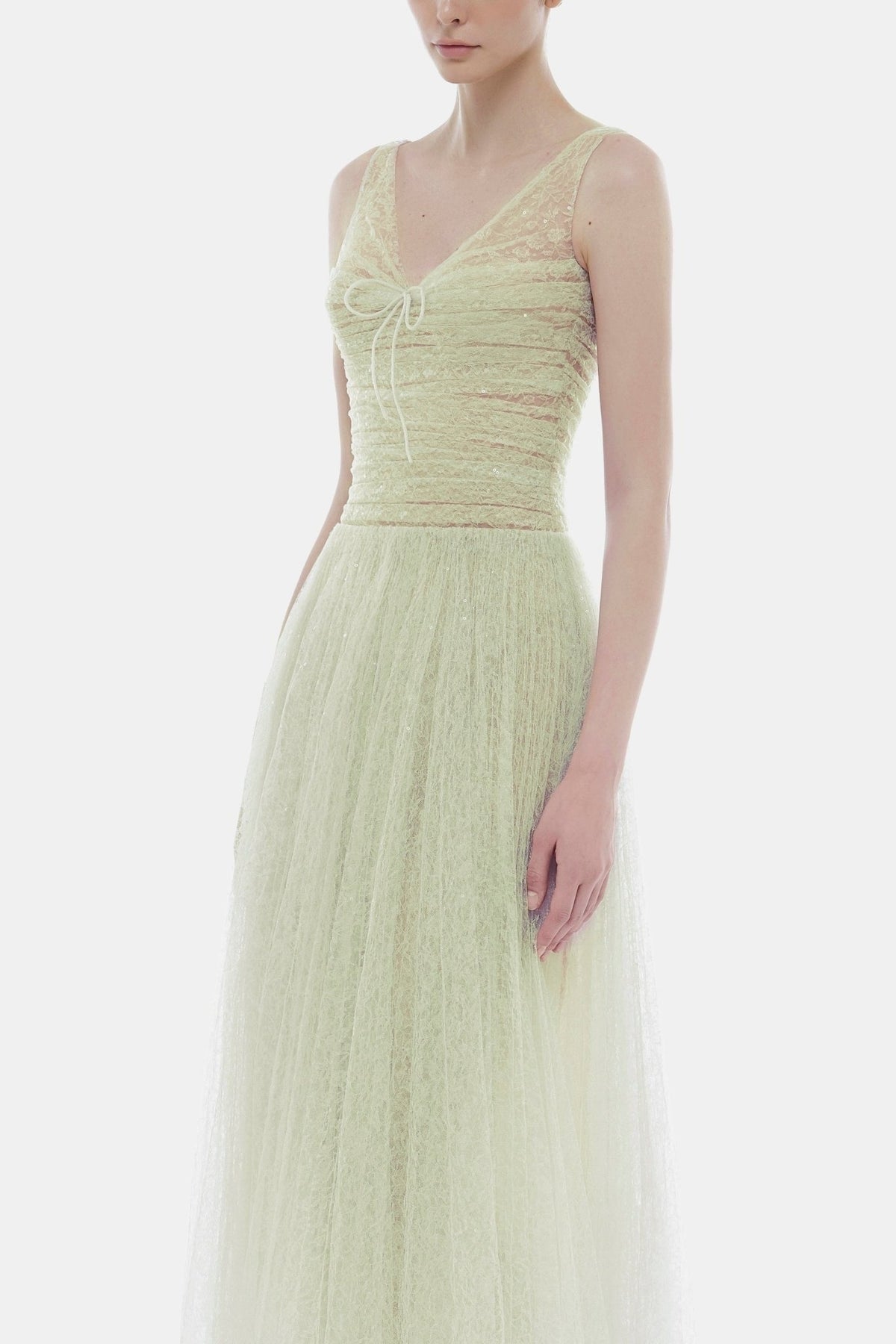 MONTSAND Green Blue Purple Violet Drapped Maxi Dress