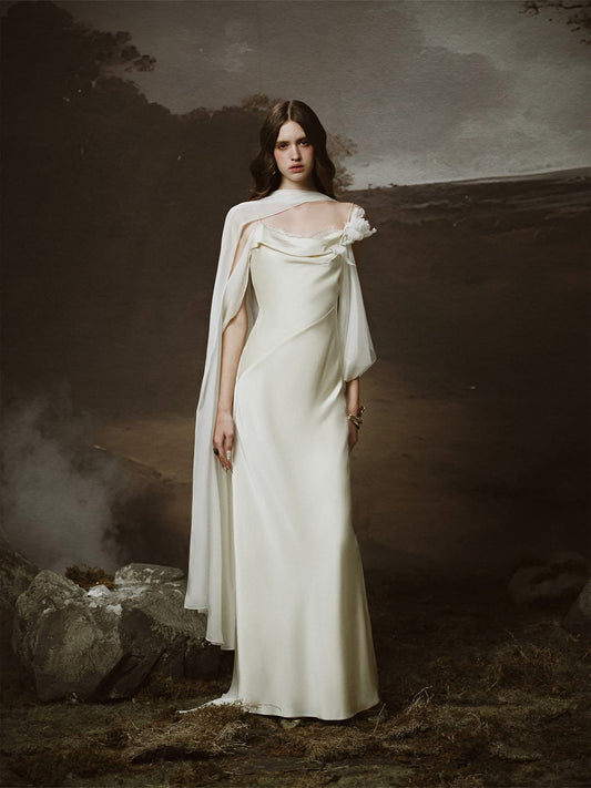 LINH PHUNG White Mirena Maxi Dress