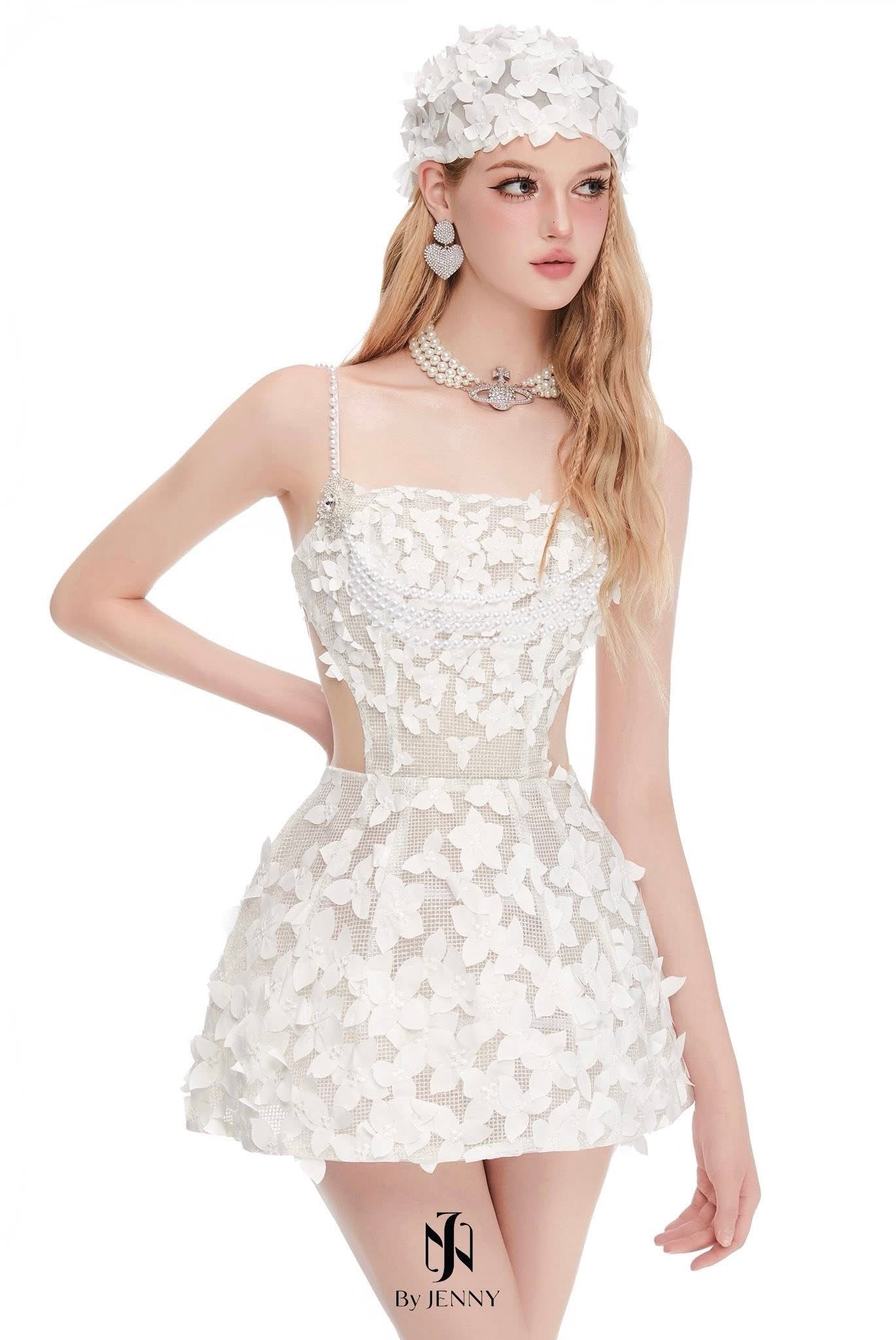 BY JENNY White Ballet Mini Dress