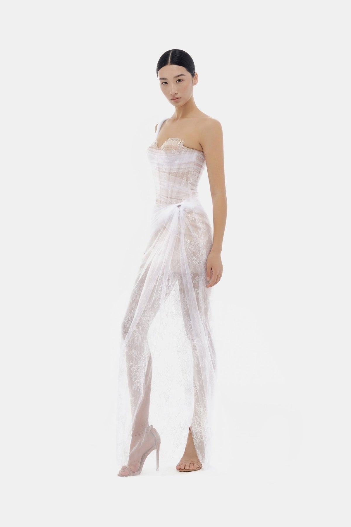 MONTSAND Nude Mara Maxi Dress
