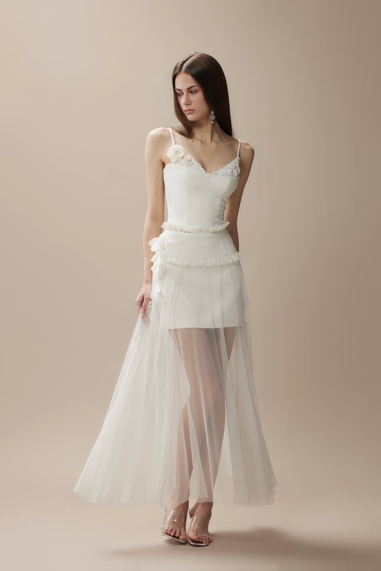 FA SOGNO White Top & Maxi Skirt
