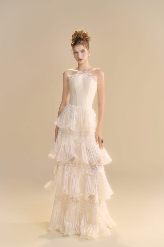 LINH PHUNG White Reverie Maxi Dress