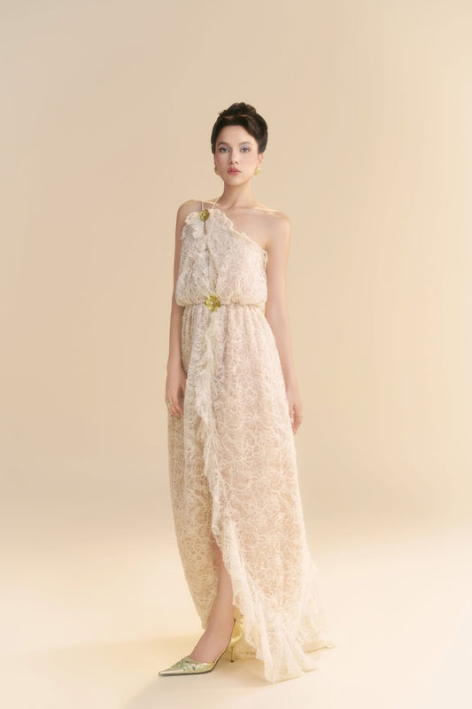 LINH PHUNG White Ivoria Maxi Dress