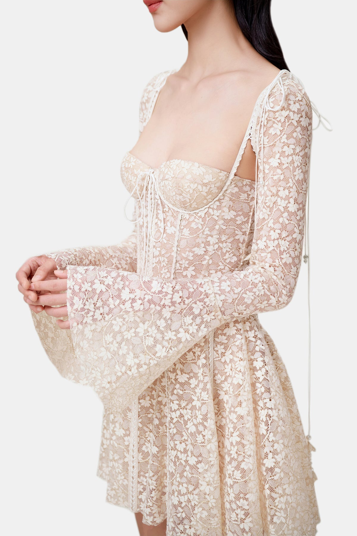 MONTSTAND Cream Jaliyah Mini Dress