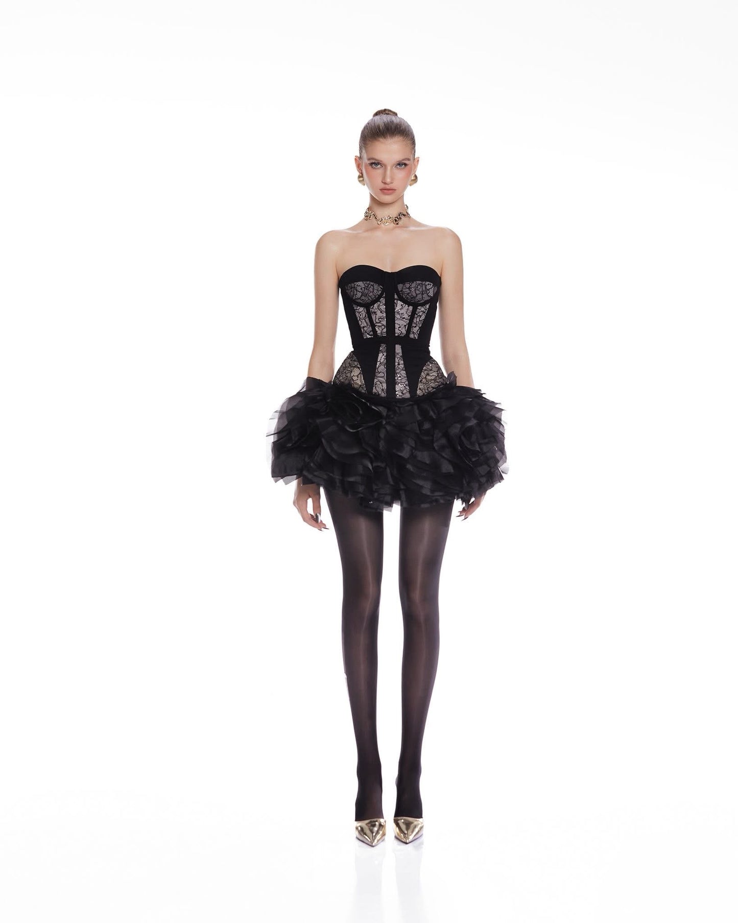 MAEL FEMME Black Top & Mini Skirt