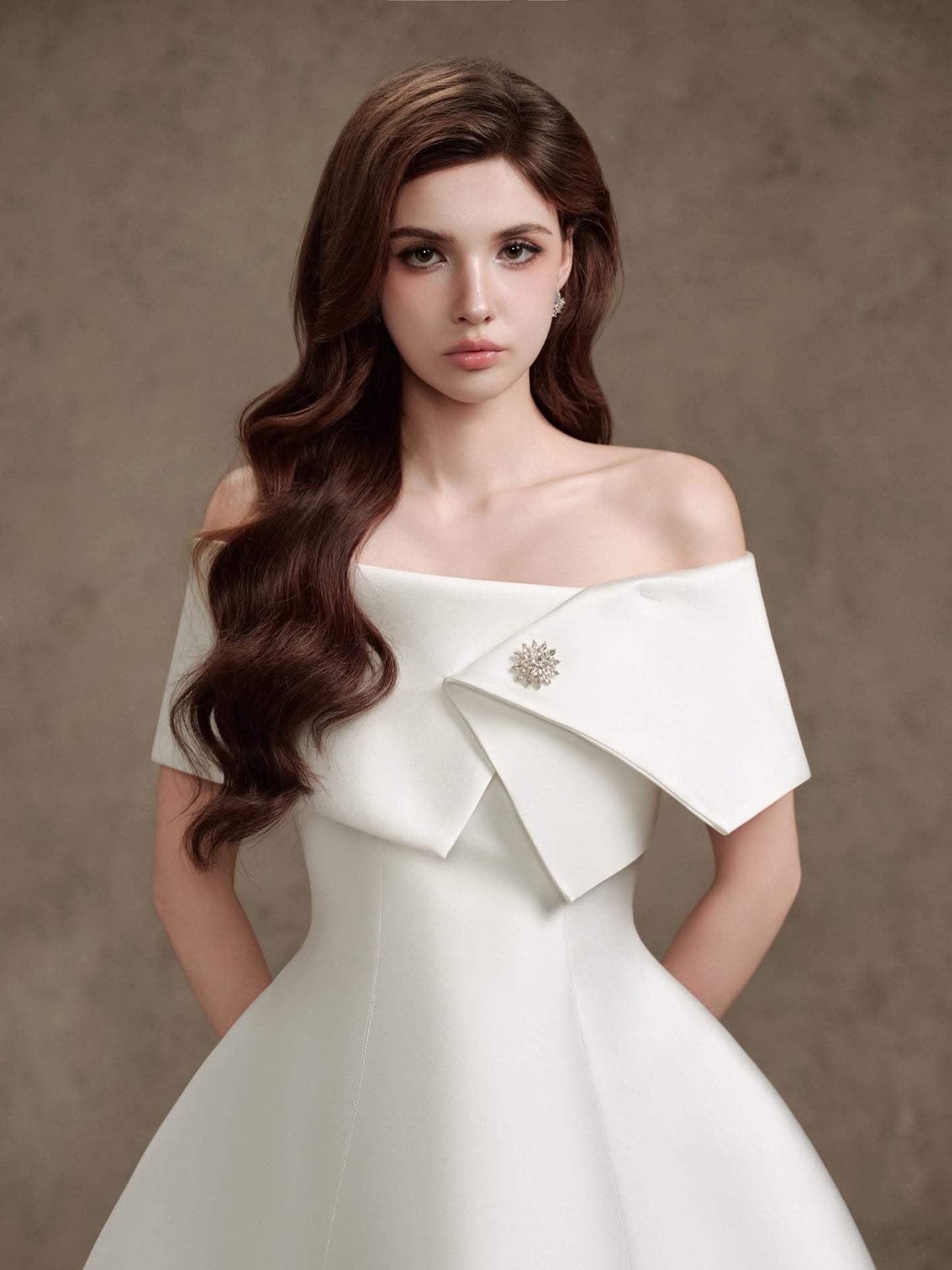 DELICATE White mini dress