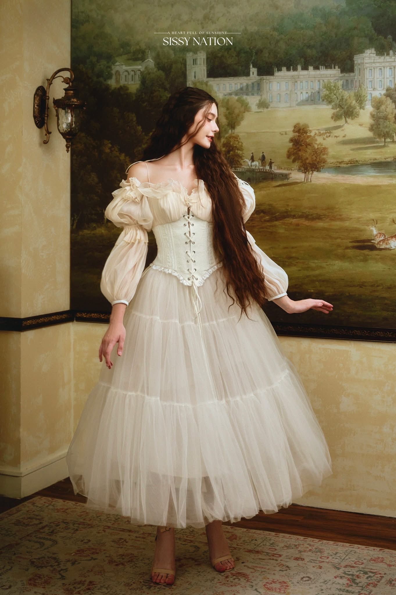 Sissy Nation Ivory Love Story Top& Tulle Skirt