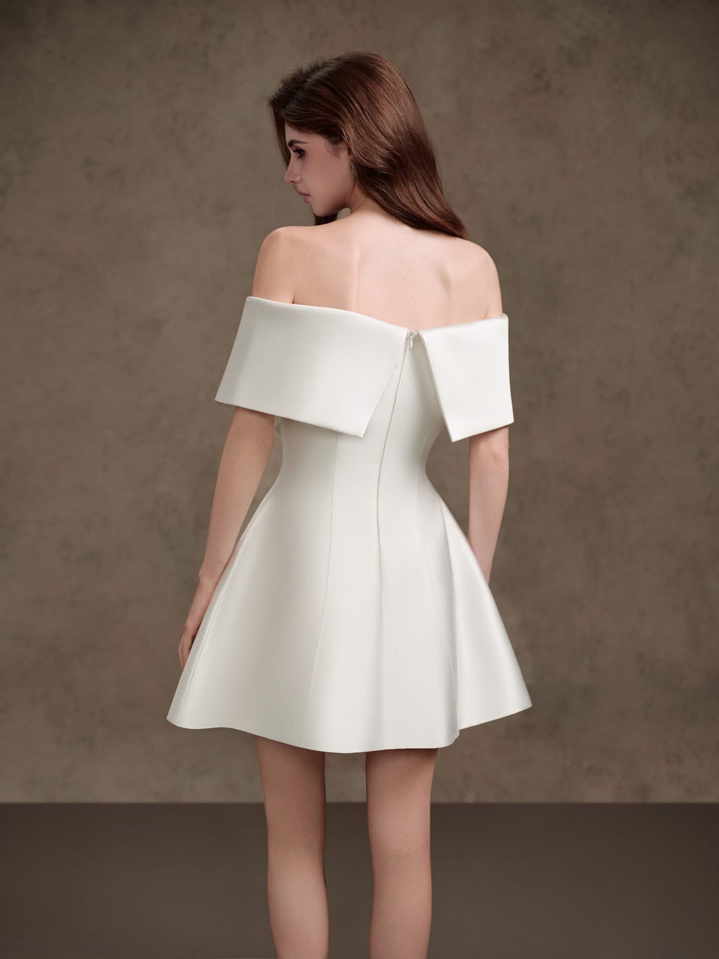 DELICATE White mini dress