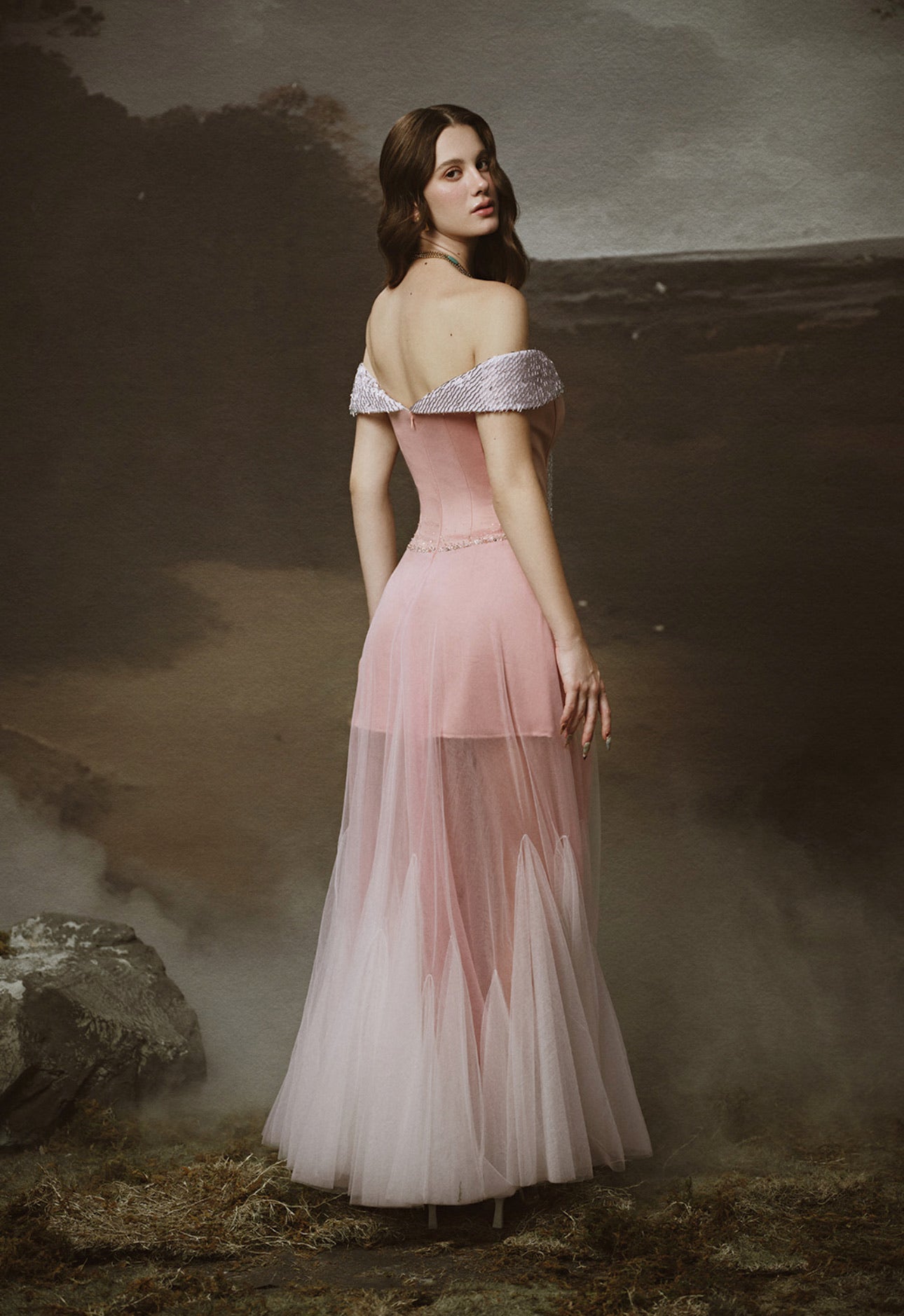 LINH PHUNG Pink Rosmira Maxi Dress