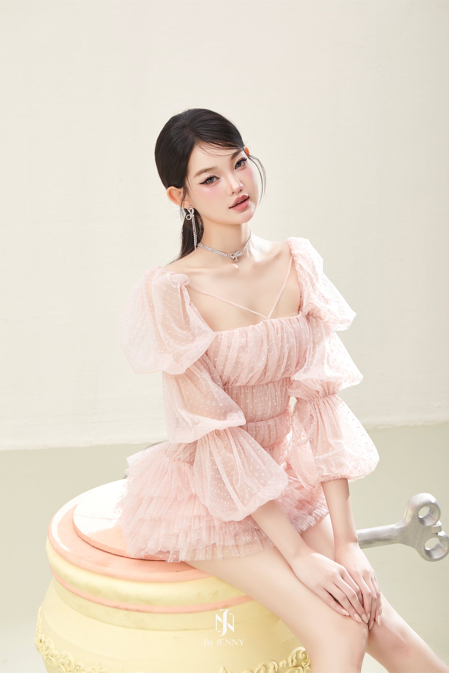 BY JENNY Pink Sofia Mini Dress
