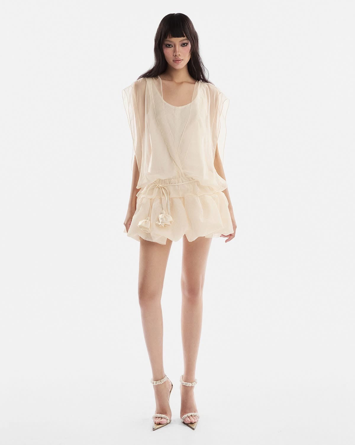 Musthave Cream Mini Dress