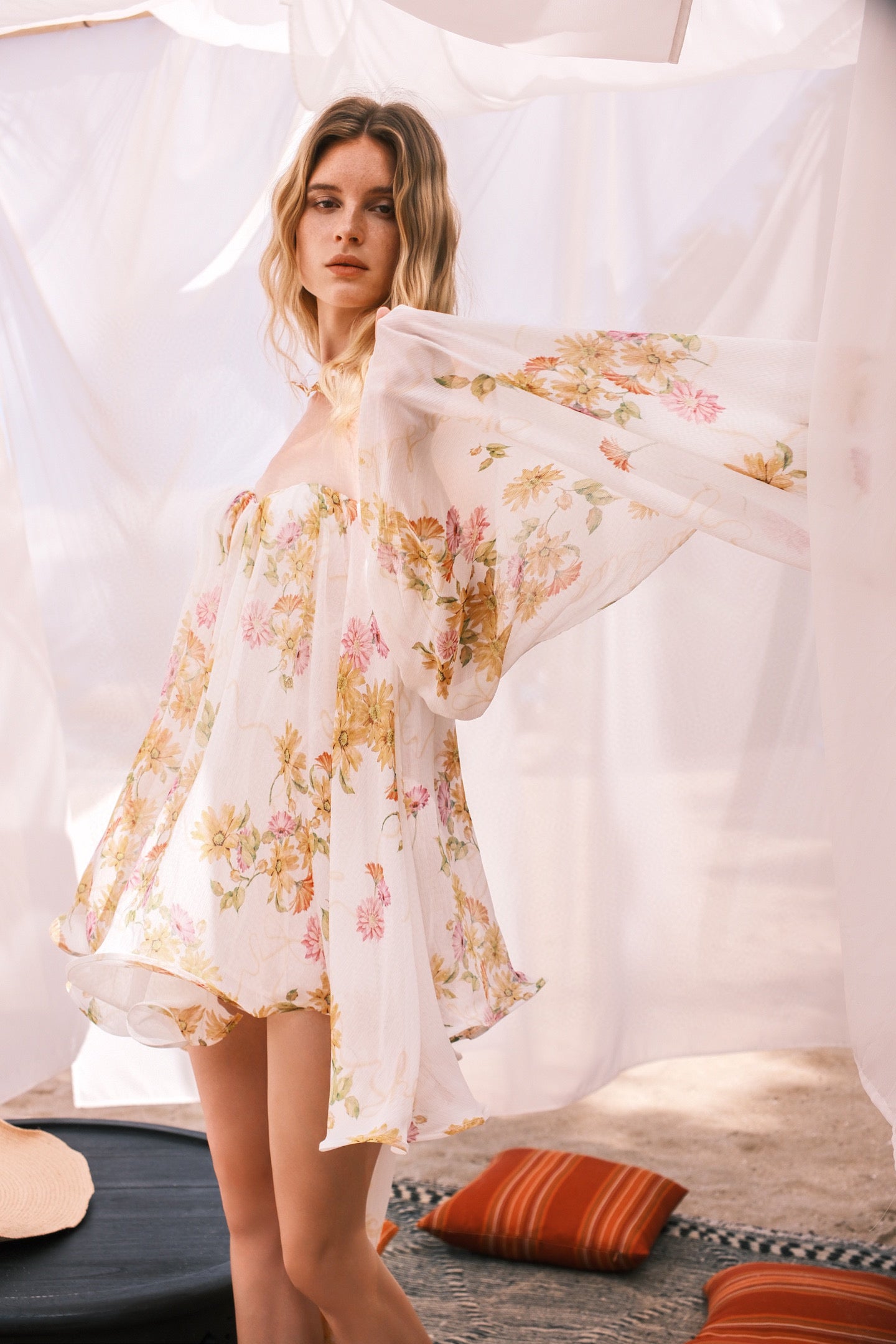 SHEERLUCK PINK MINI DRESS